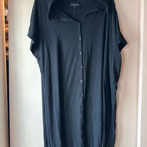 Eileen Fisher Black shirt dress XL